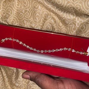 3 Carat Diamond 💎 14K Gold Bracelet😇 Perfect Holiday Gift 🎁 🎄